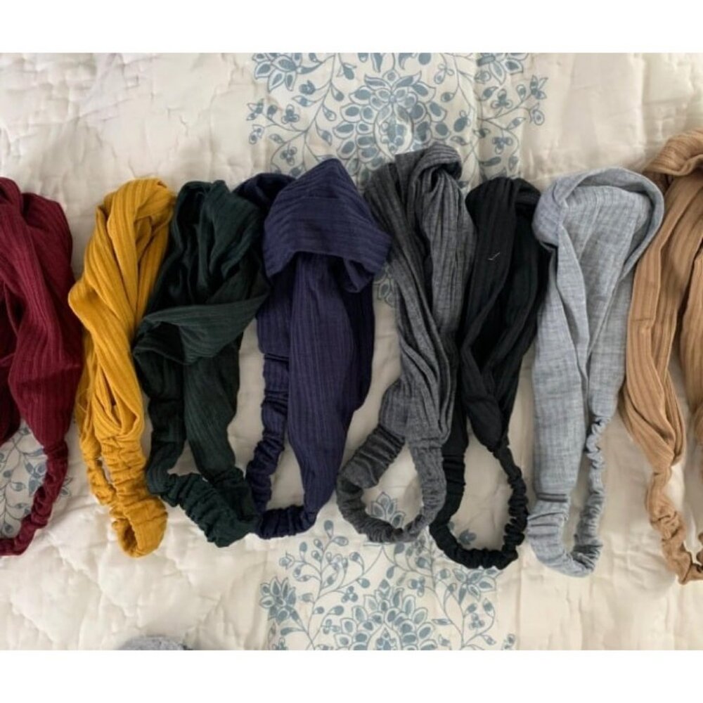 Headbands for Women Short Hair Boho Twist Knot Head Band Elastic Hair Band